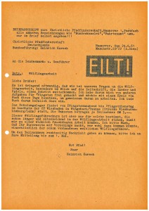 Gut getippt Brief Heinrich Karsch 1951