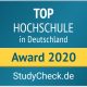 StudyCheck Award 2020: Karlshochschule auf Platz 10 der beliebtesten Hochschulen Deutschlands